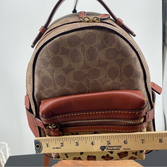 Coach Campus Backpack 23 Signature Canvas 32715 Beige / Brown PVC Leather Bag - Picture 12 of 16